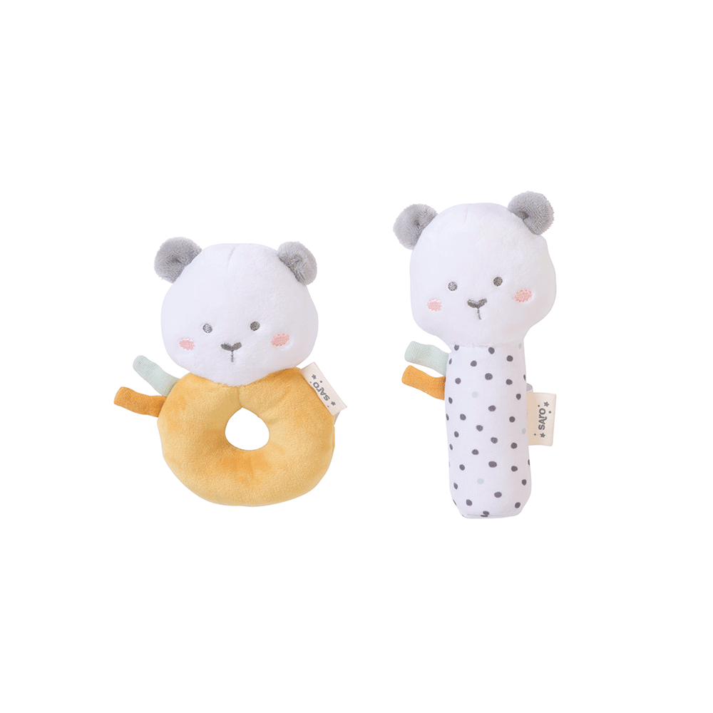 "Sweet and Fun" 2 Rattle Set