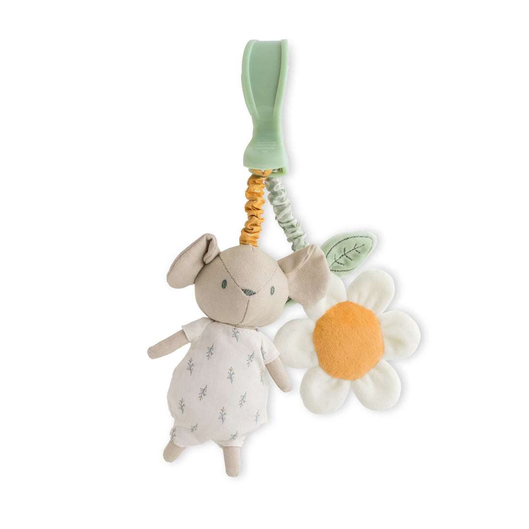 Mousie sonajero con pinza "Spring Cottage"