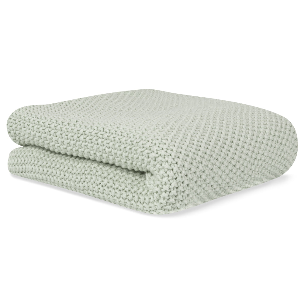 Manta de tricot Punto de arroz