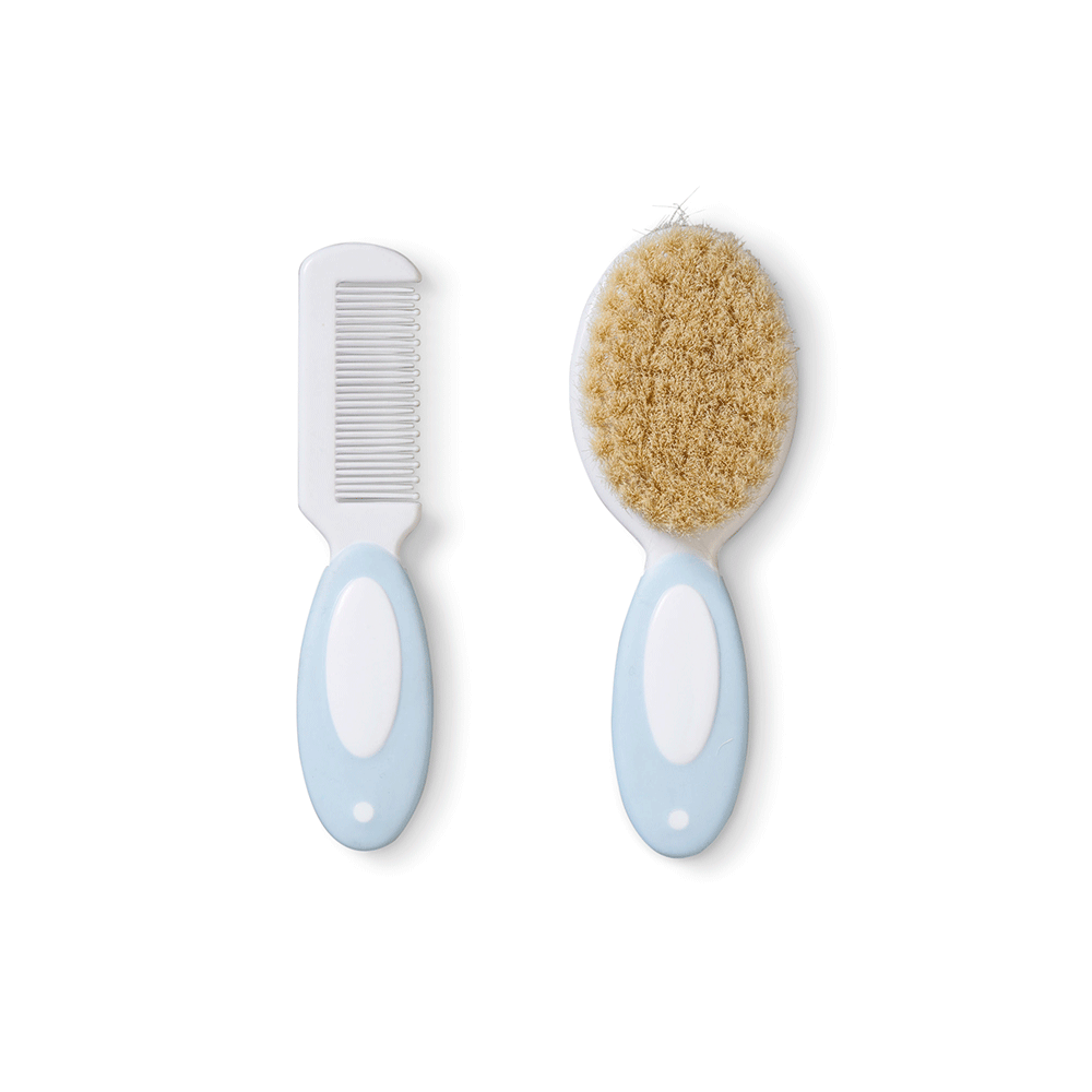 Comb and Natural Bristle Brush Set