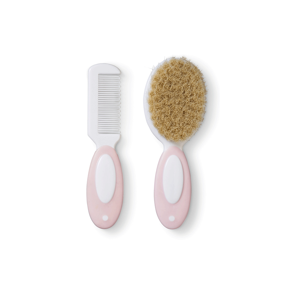 Comb and Natural Bristle Brush Set