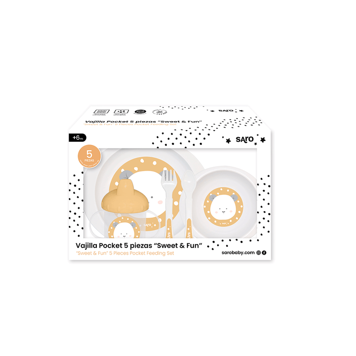 Vajilla Pocket 5 pzs microondas "Sweet & Fun"
