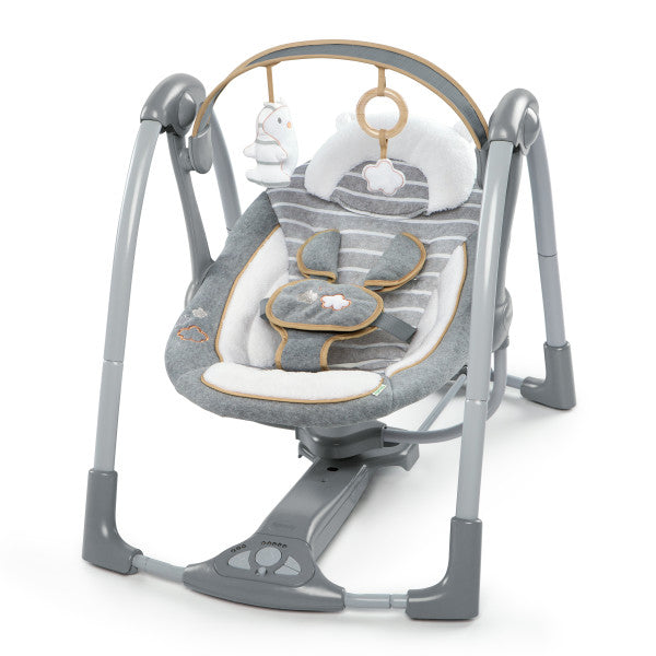 Columpio portátil deluxe swing ‘n go con melodía “Bella Teddy”