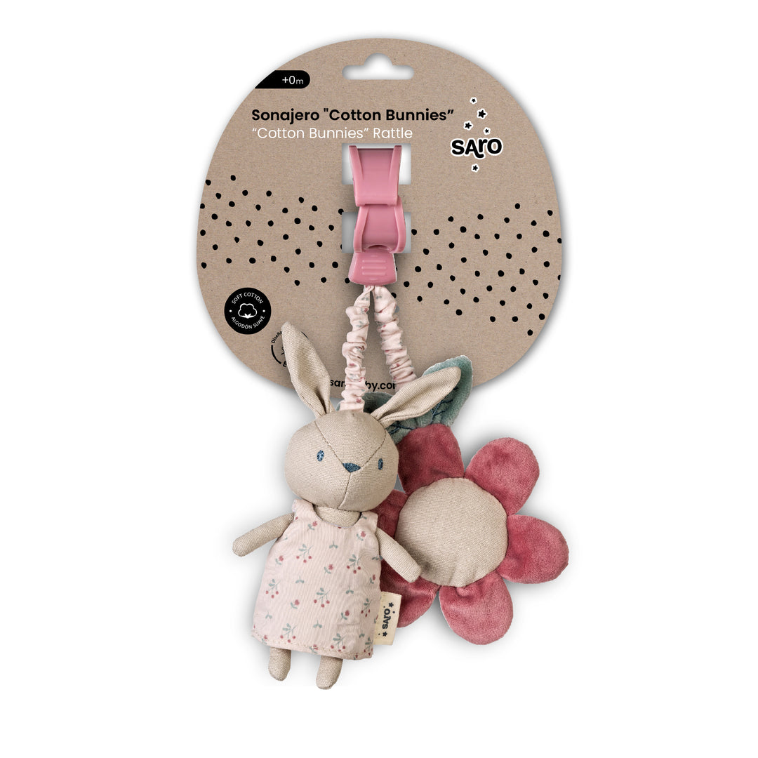 "Cotton Bunnies" Multi-Activity Rattle