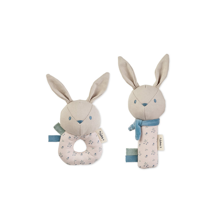Cotton Bunnies rattle set