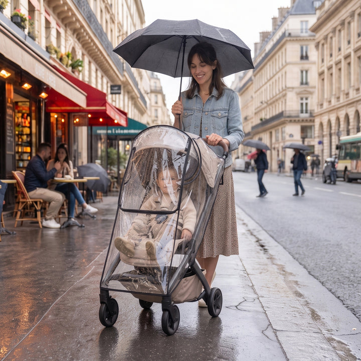 Universal rain cover for strollers and bassinets