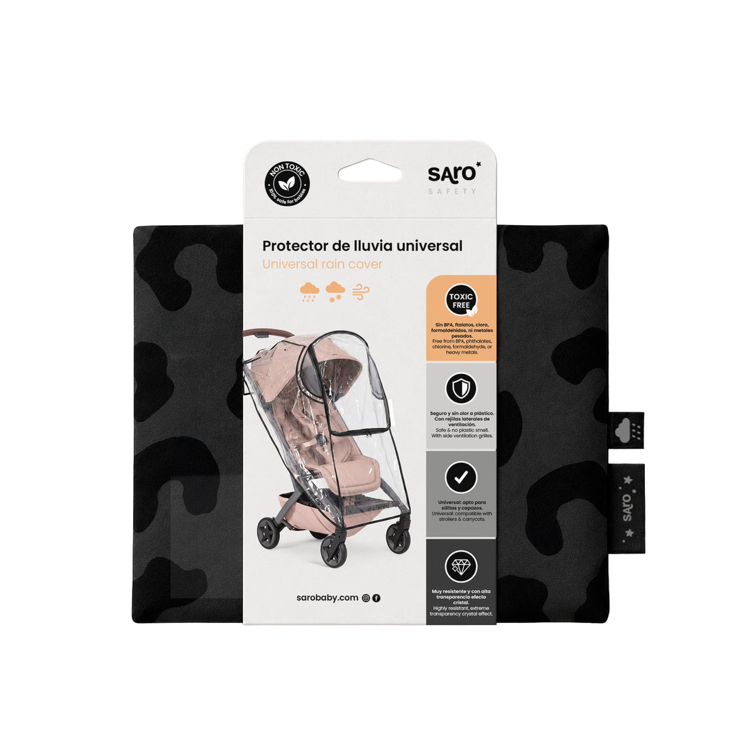 Universal rain cover for strollers and bassinets