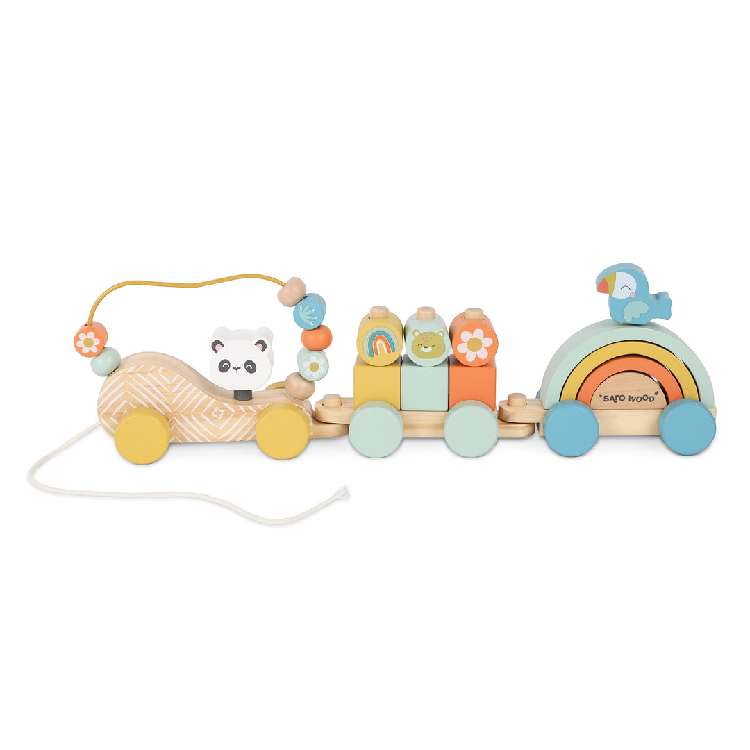 Tren de madera multiactividad “Wild Party”