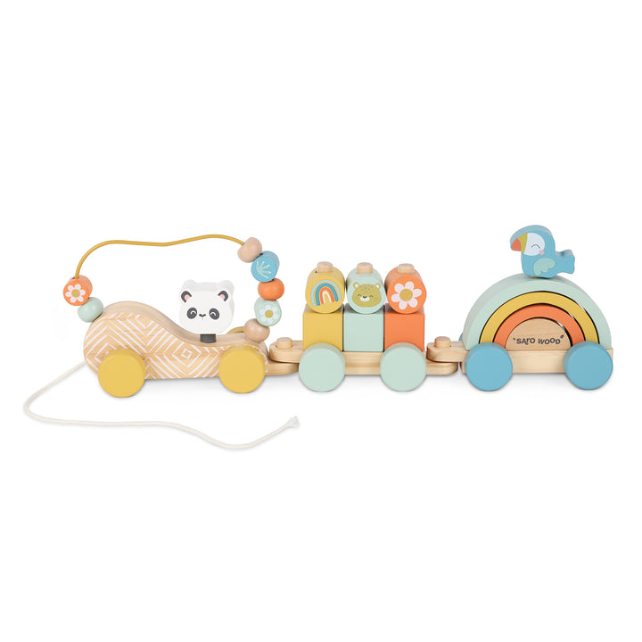 Tren de madera multiactividad “Wild Party”