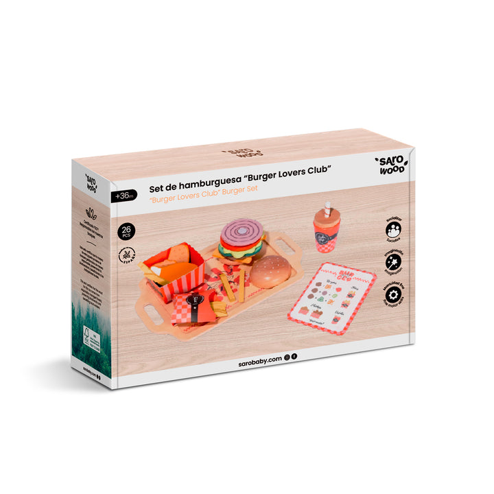 Conjunto de hambúrguer “Burger Lovers Club”