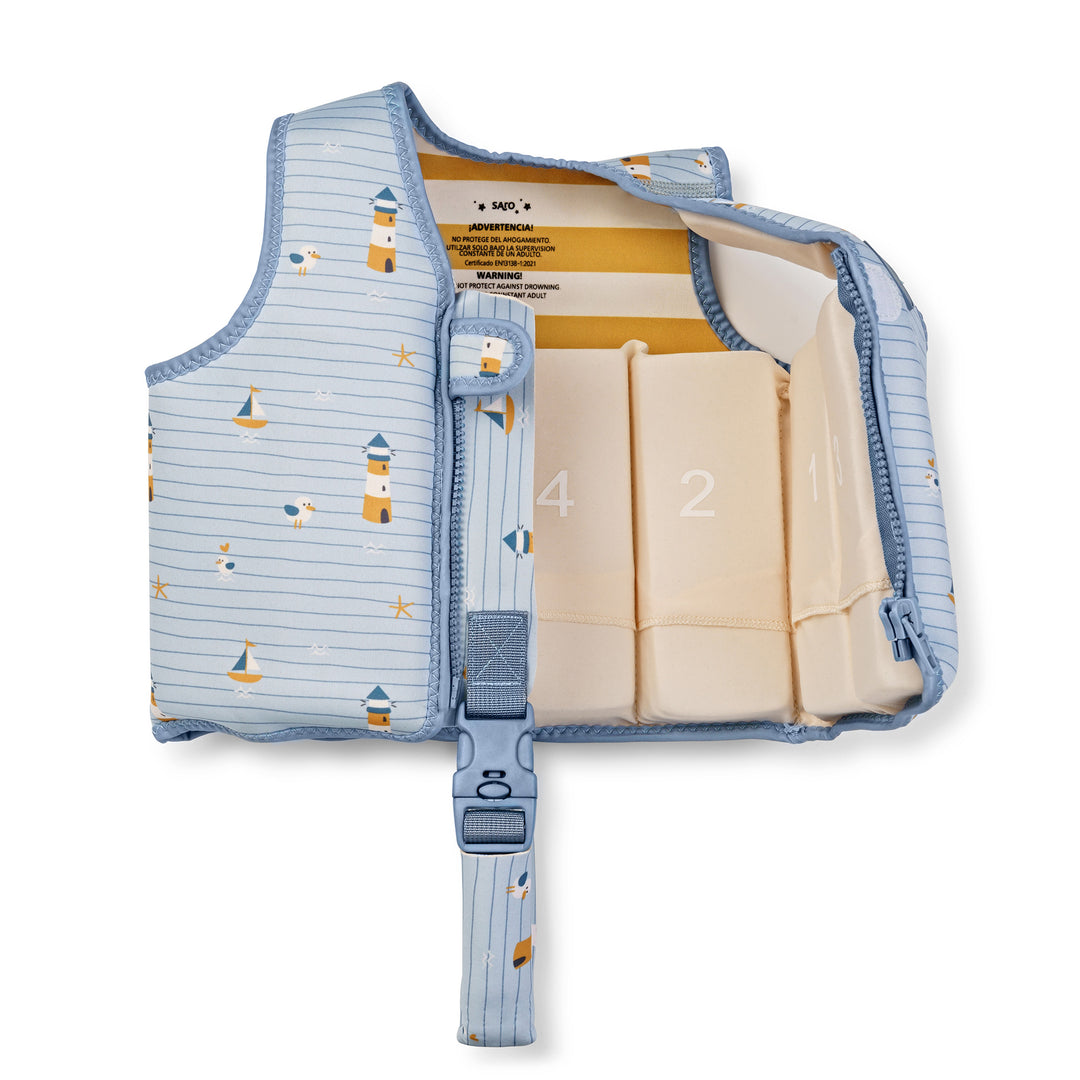 Chaleco flotador de aprendizaje