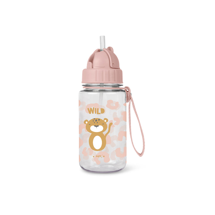 Botella de tritán con pajita y colgador 400 ml