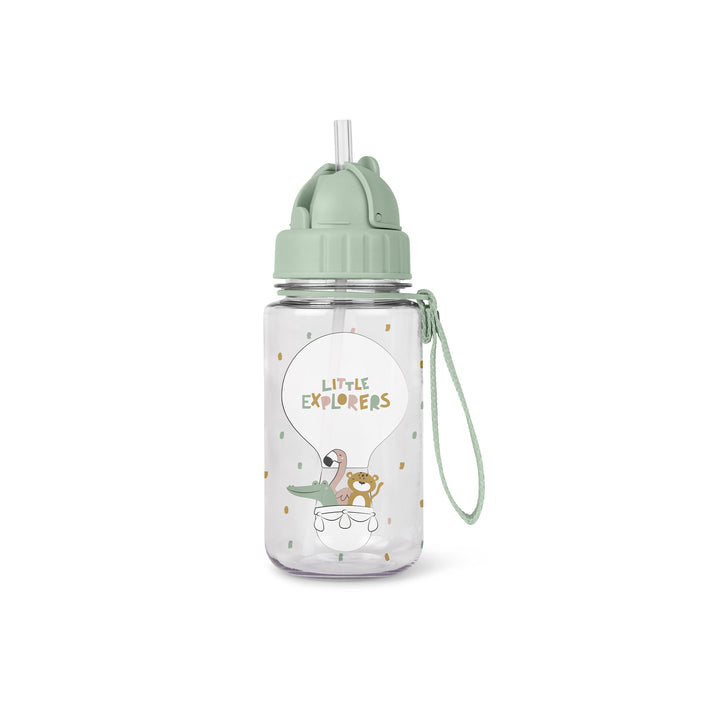 Botella de tritán con pajita y colgador 400 ml