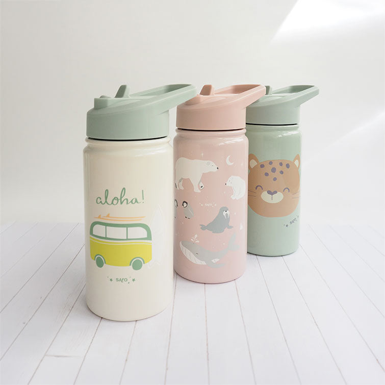 Botella térmica infantil con pajita 350 ml