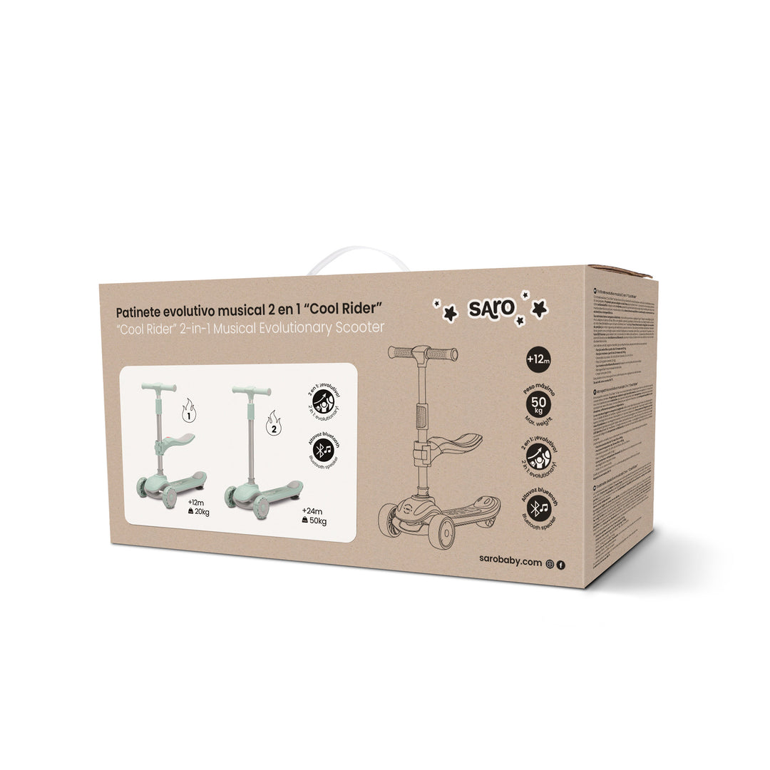 Patinete evolutivo musical 2 en 1 “Cool Rider”