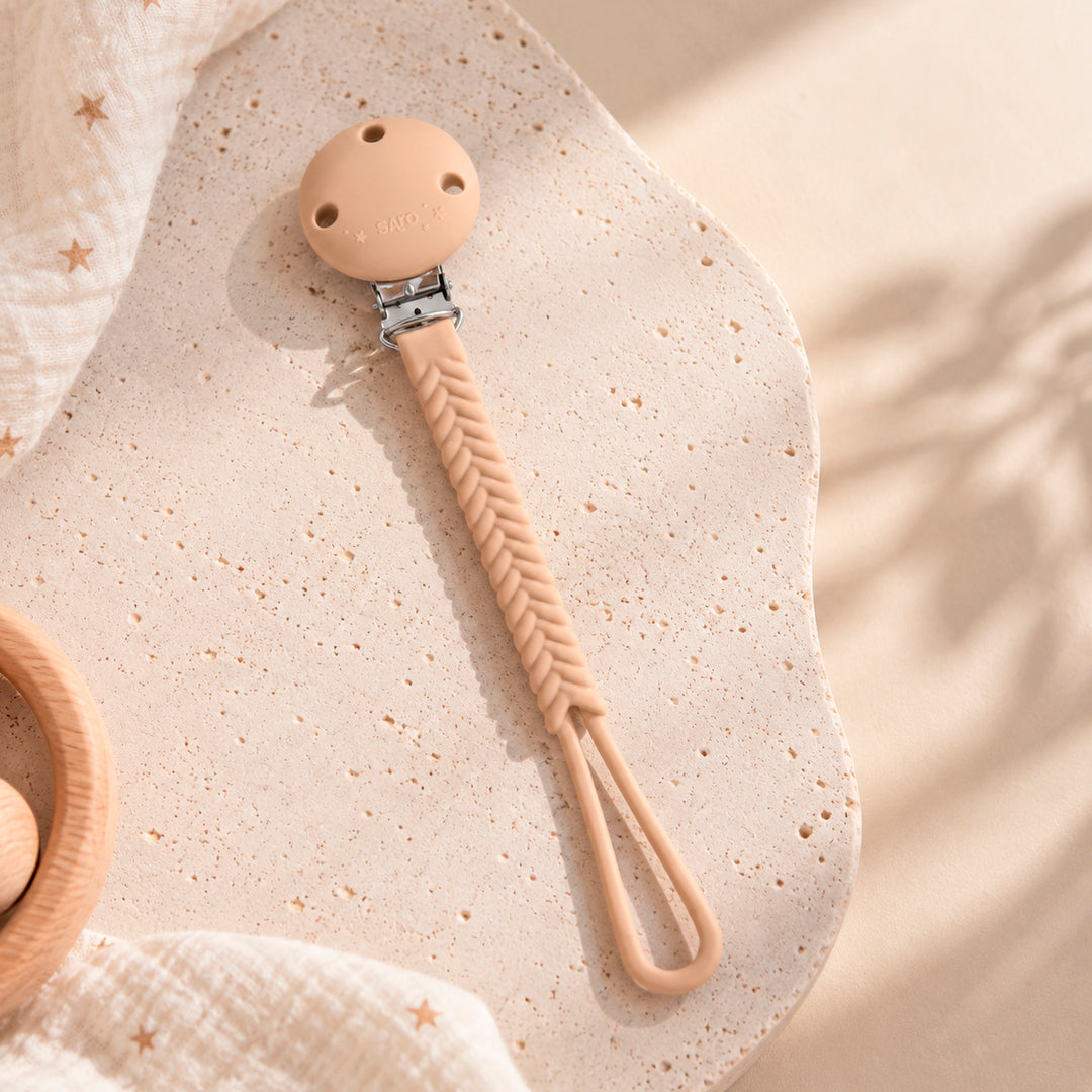 "Braid" Pacifier Clip