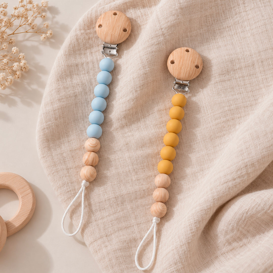 Silicon pacifier chain "Woody"
